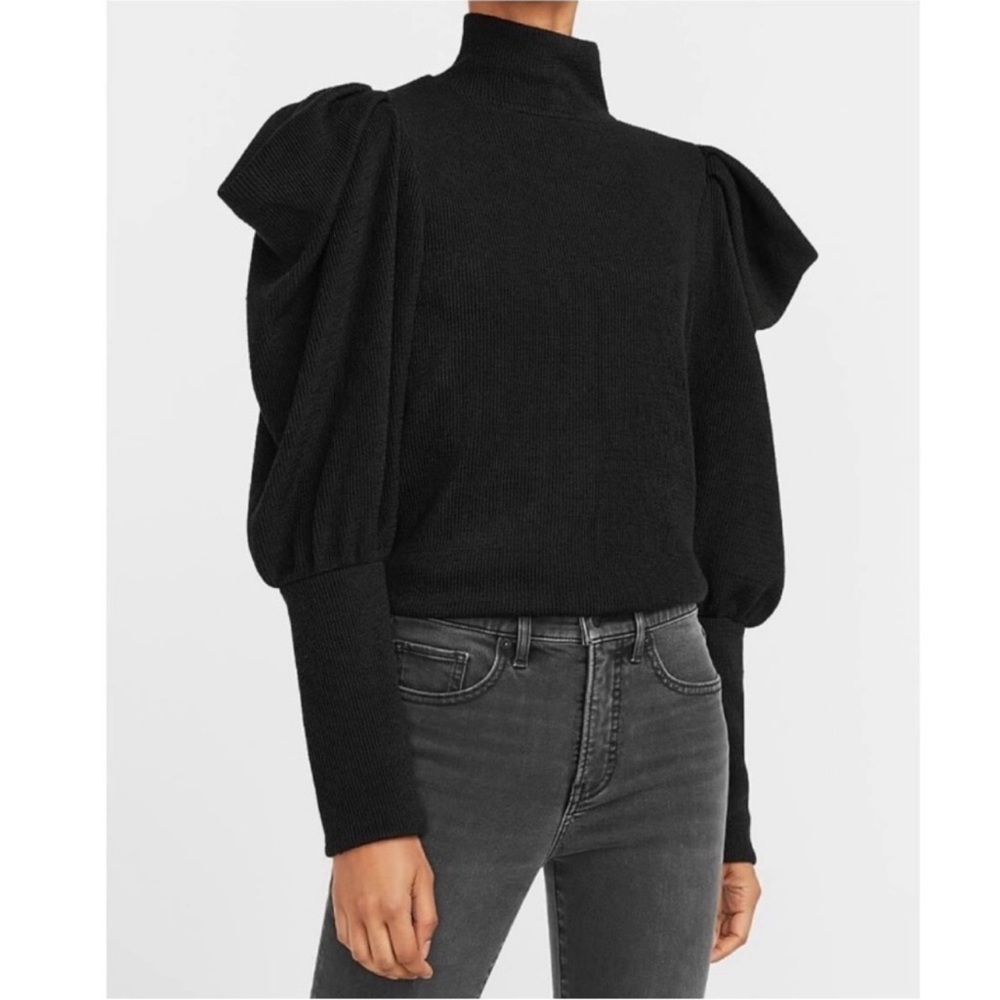 Express Puffy Shoulder Sweater